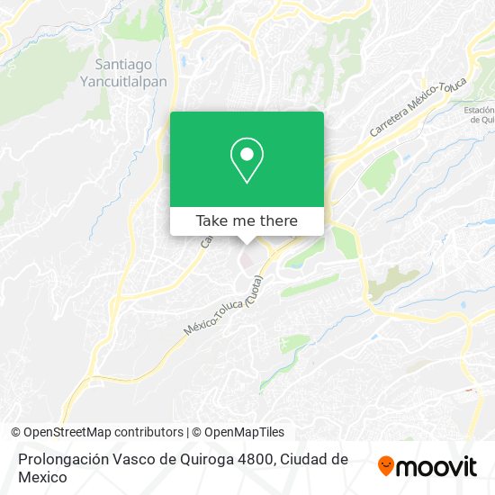 Mapa de Prolongación Vasco de Quiroga 4800