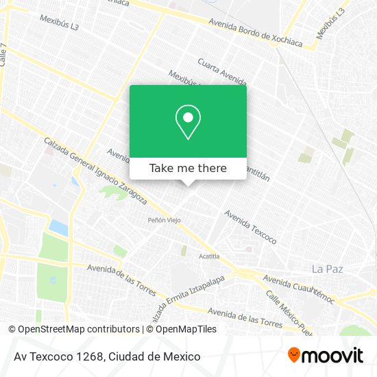 Mapa de Av  Texcoco 1268