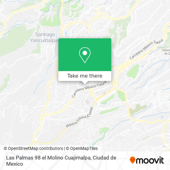 Las Palmas 98  el Molino  Cuajimalpa map