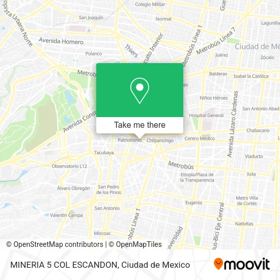 Mapa de MINERIA  5 COL  ESCANDON