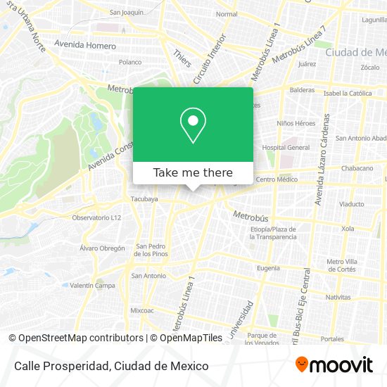 Calle Prosperidad map