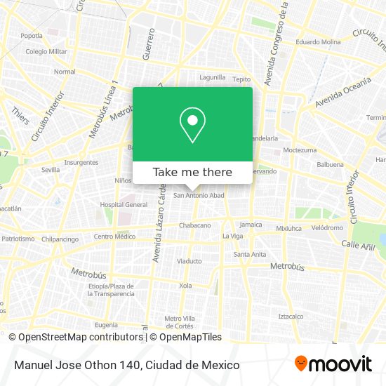 Manuel Jose Othon  140 map