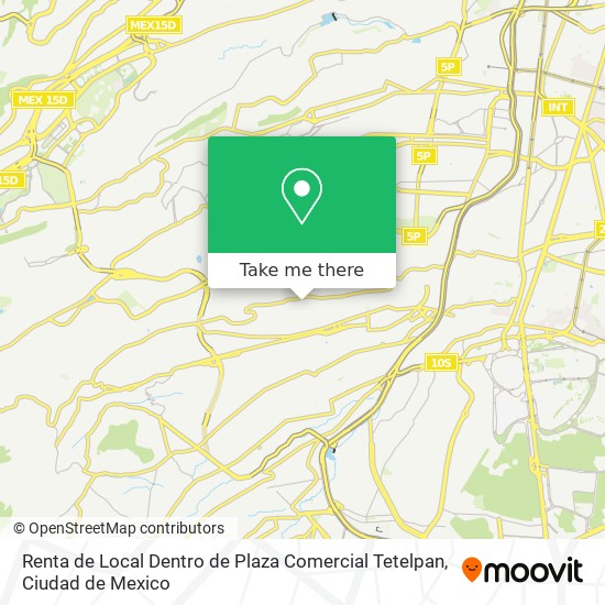 Renta de Local Dentro de Plaza Comercial Tetelpan map