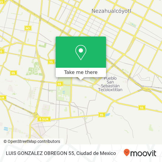 LUIS GONZALEZ OBREGON 55 map