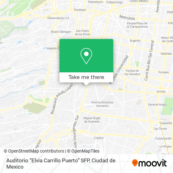 Auditorio “Elvia Carrillo Puerto” SFP map