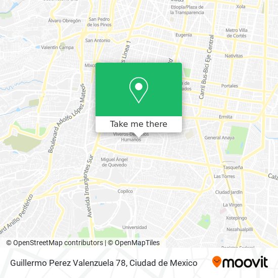 Guillermo Perez Valenzuela  78 map