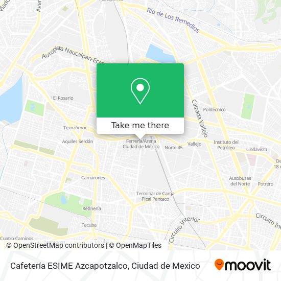 Cafetería ESIME Azcapotzalco map