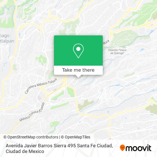 Mapa de Avenida Javier Barros Sierra 495 Santa Fe Ciudad