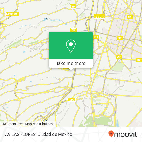 AV  LAS FLORES map