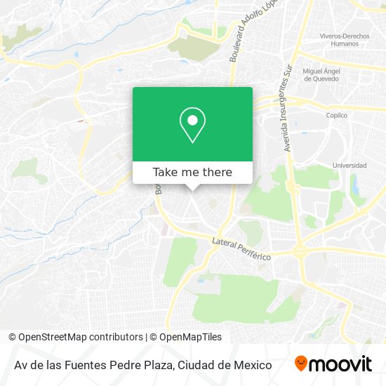 Av de las Fuentes Pedre Plaza map