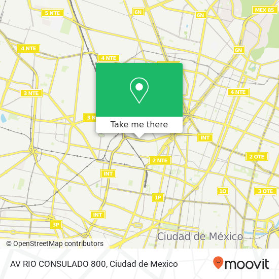 AV RIO CONSULADO 800 map