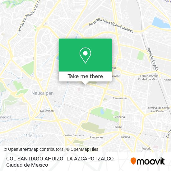 Mapa de COL SANTIAGO AHUIZOTLA  AZCAPOTZALCO