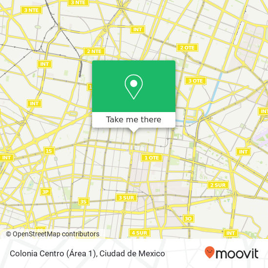 Colonia Centro  (Área 1) map