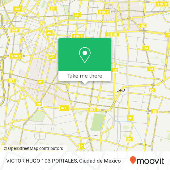 Mapa de VICTOR HUGO 103 PORTALES