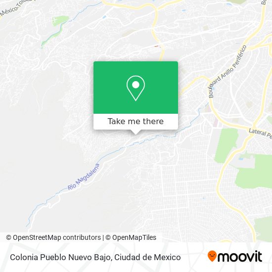 Colonia Pueblo Nuevo Bajo map