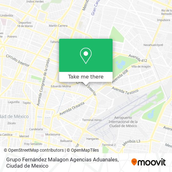 Mapa de Grupo Fernández Malagon Agencias Aduanales