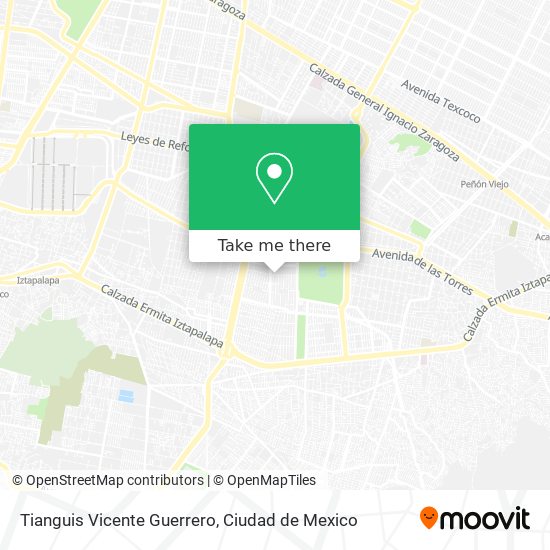 Mapa de Tianguis Vicente Guerrero