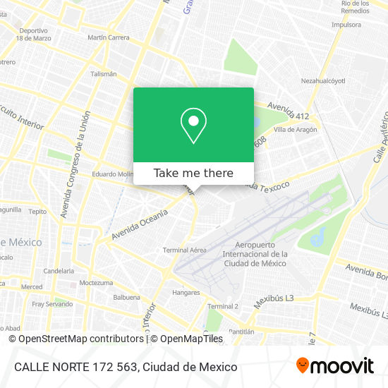 Mapa de CALLE NORTE 172 563