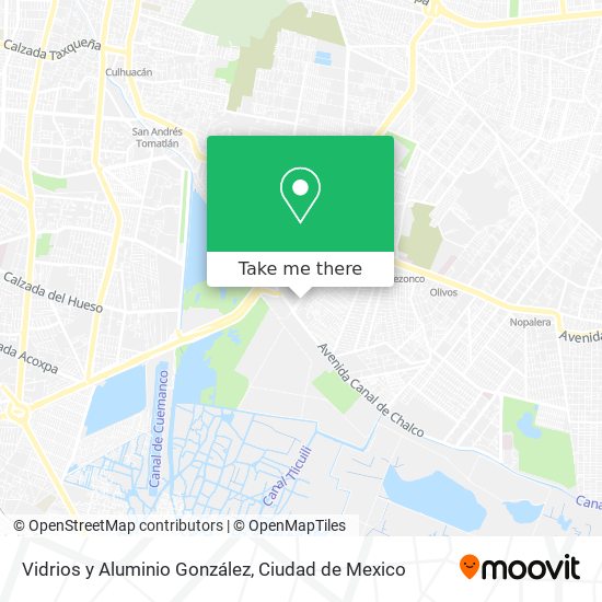 Vidrios y Aluminio González map