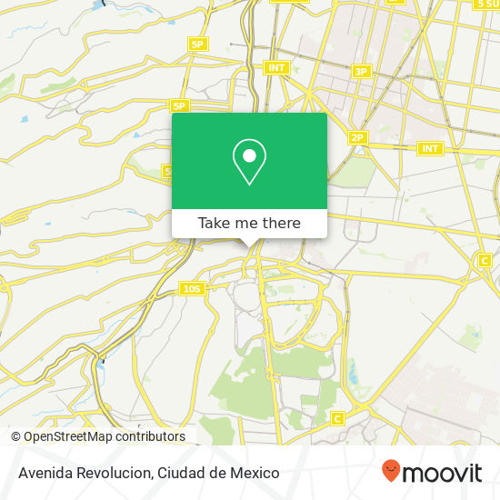 Avenida Revolucion map