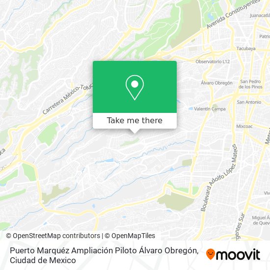 Puerto Marquéz   Ampliación Piloto   Álvaro Obregón map