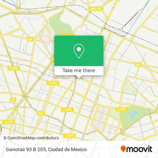 Gaviotas 93 B 205 map