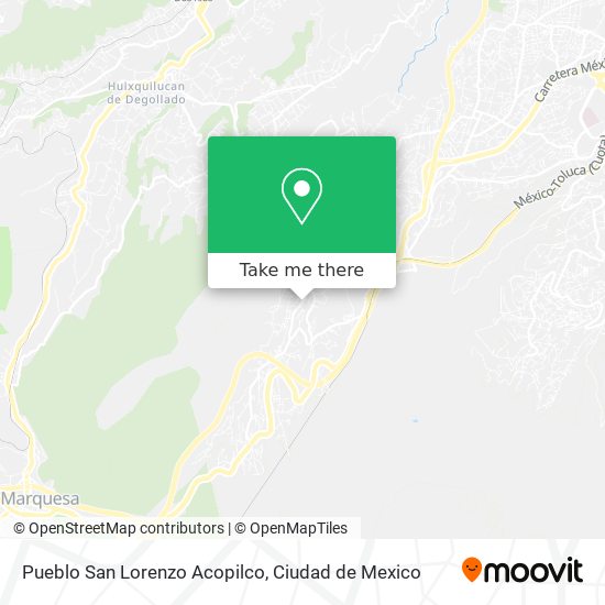 Mapa de Pueblo San Lorenzo Acopilco
