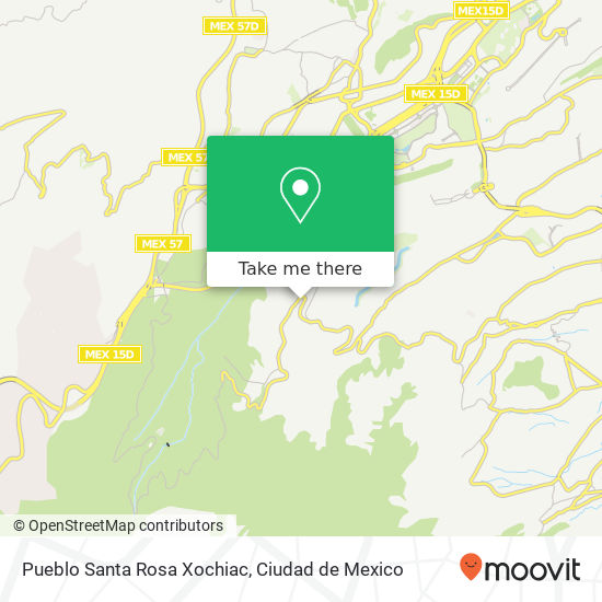 Mapa de Pueblo Santa Rosa Xochiac