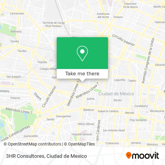 Mapa de 3HR Consultores