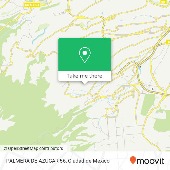 Mapa de PALMERA DE AZUCAR 56