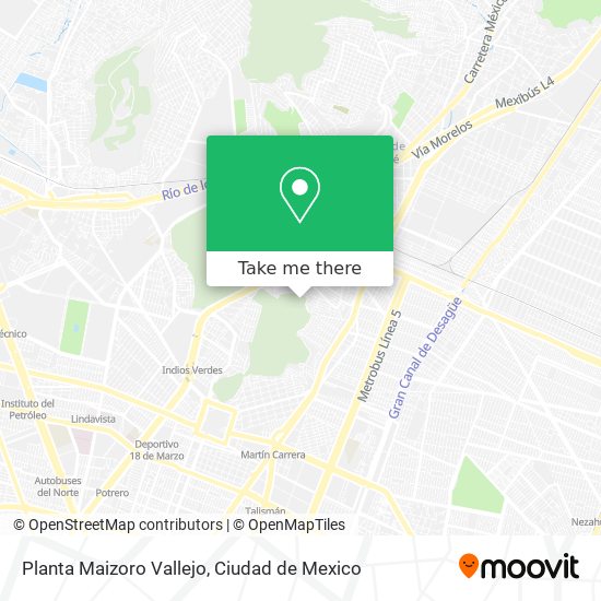 Planta Maizoro Vallejo map