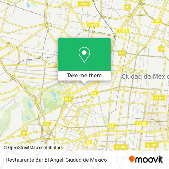 Mapa de Restaurante Bar El Angel