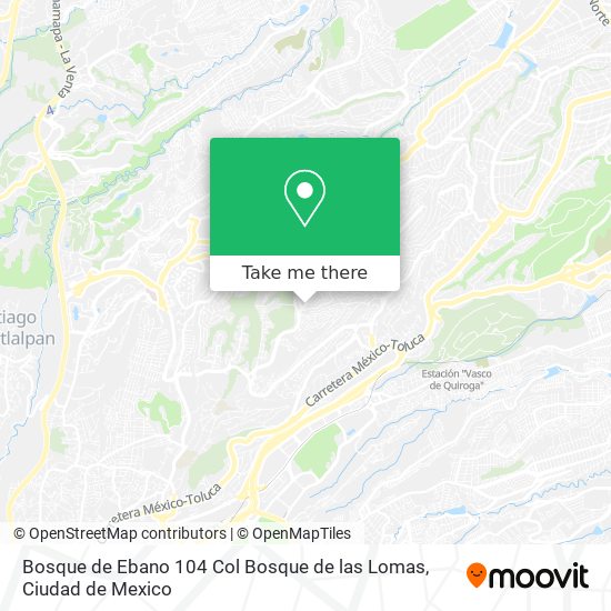 Bosque de Ebano 104  Col  Bosque de las Lomas map
