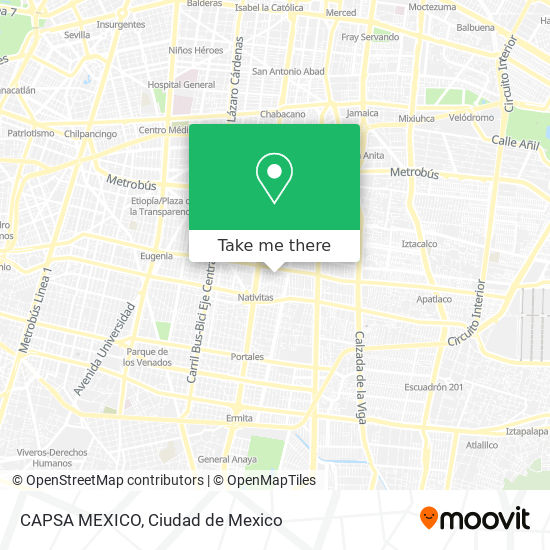 CAPSA MEXICO map