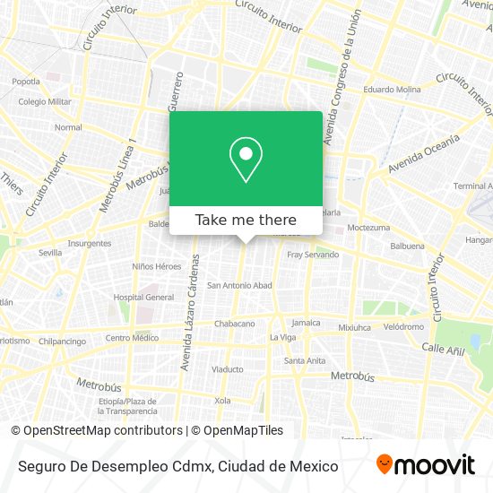 Mapa de Seguro De Desempleo Cdmx