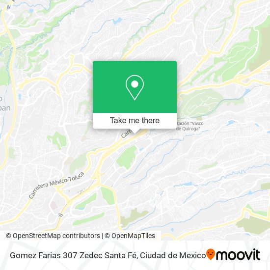 Gomez Farias 307  Zedec  Santa Fé map