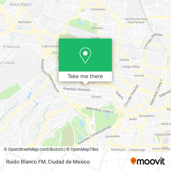 Mapa de Ruido Blanco FM