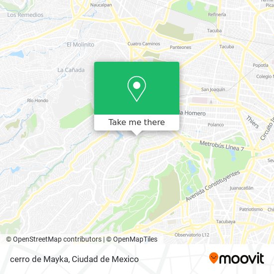 cerro de Mayka map