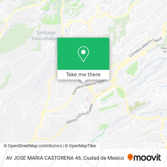 AV JOSE MARIA CASTORENA 46 map