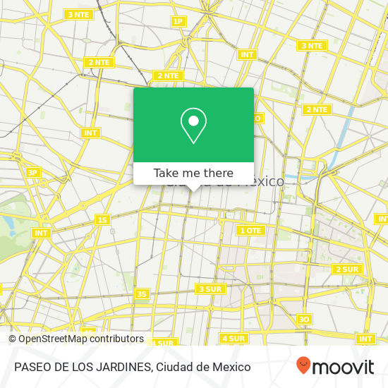 PASEO DE LOS JARDINES map