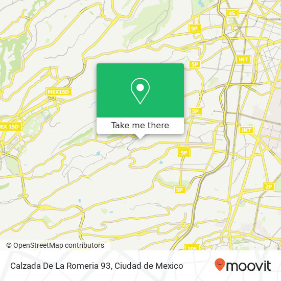 Calzada De La Romeria  93 map