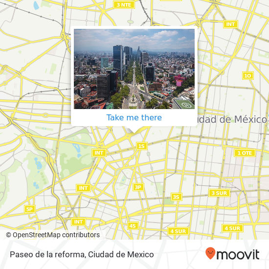 Paseo de la reforma map