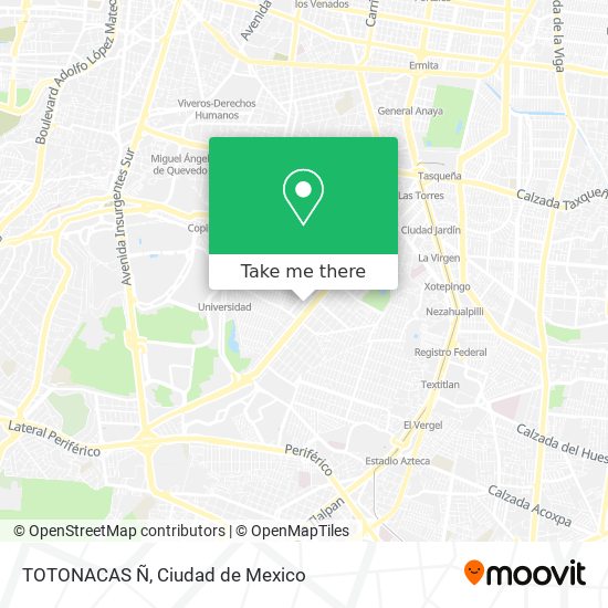 TOTONACAS  Ñ map