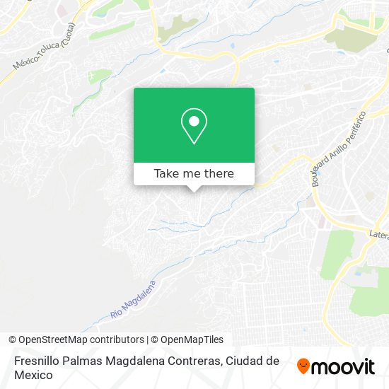 Mapa de Fresnillo  Palmas  Magdalena Contreras