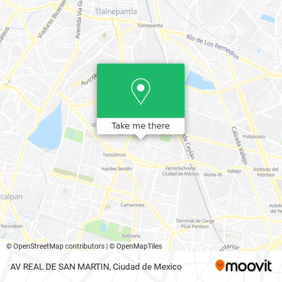 Mapa de AV REAL DE SAN MARTIN