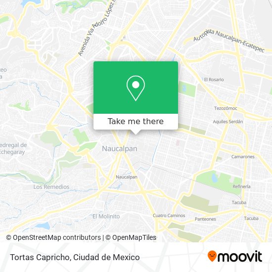 Tortas Capricho map