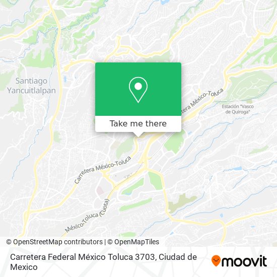 Mapa de Carretera Federal México Toluca 3703