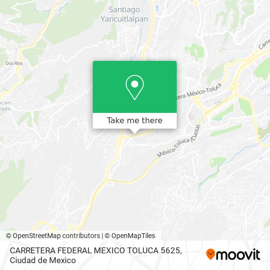 CARRETERA FEDERAL MEXICO TOLUCA 5625 map