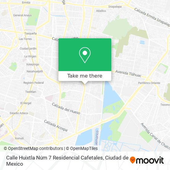 Calle Huixtla Núm  7  Residencial Cafetales map