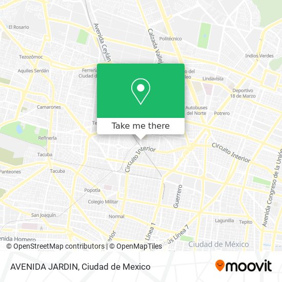 AVENIDA JARDIN map